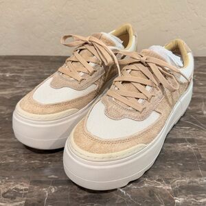 NEW UGG Marin Mega Lace Platform Suede Shoes